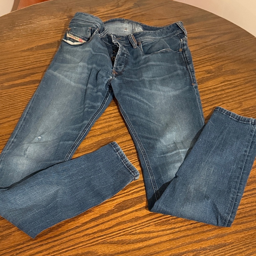 Diesel Men's 2010s Blue Skinny Jeans